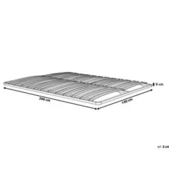 Beliani BASIC - Lattenbodem - Zwart - 140 x 200 cm - Staal