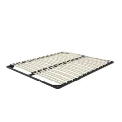 Beliani BASIC - Lattenbodem - Zwart - 140 x 200 cm - Staal