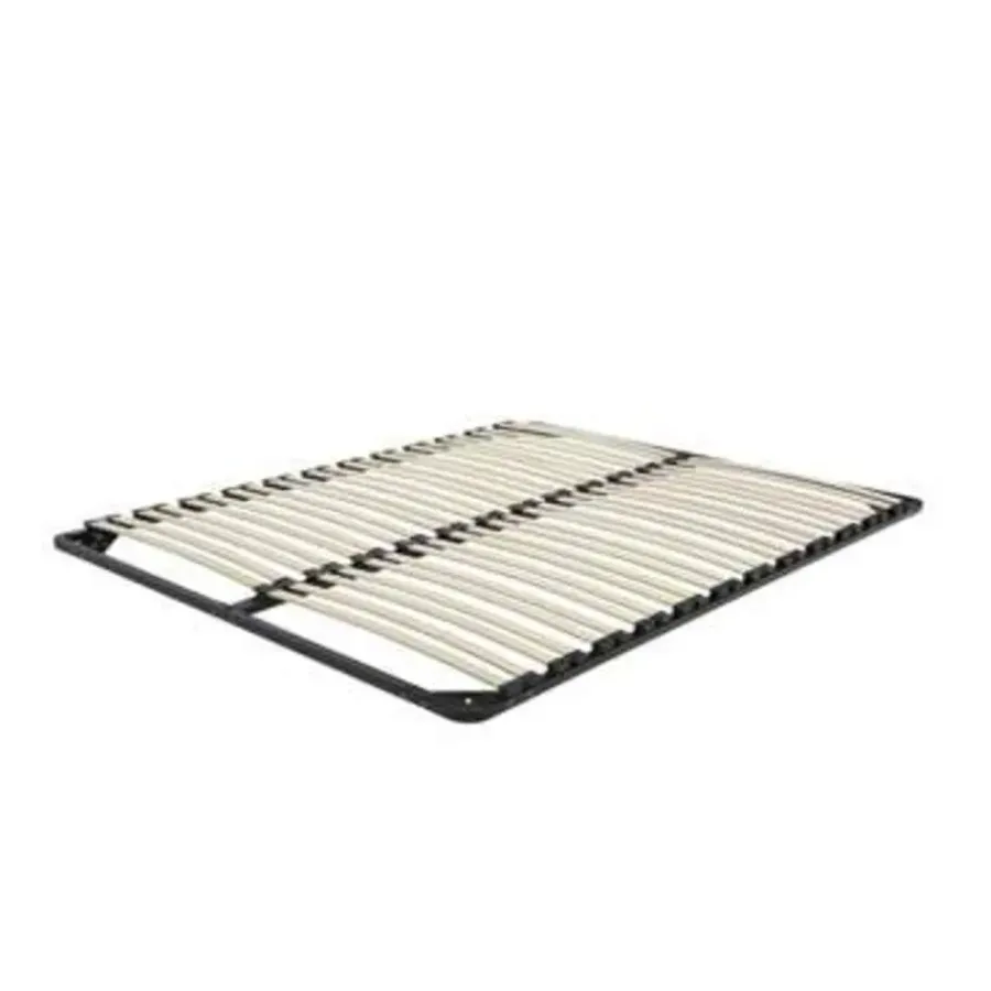 Beliani BASIC - Lattenbodem - Zwart - 140 x 200 cm - Staal