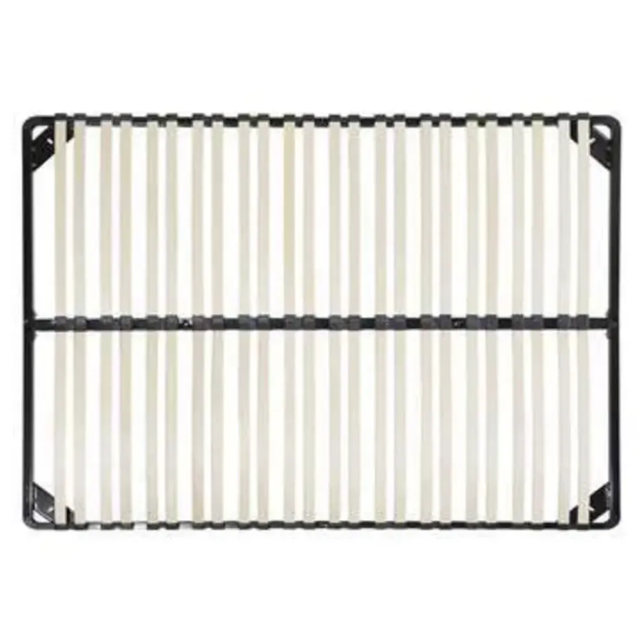 Beliani BASIC - Lattenbodem - Zwart - 140 x 200 cm - Staal