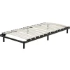 Beliani BASIC - Vrijstaande lattenbodem - Zwart - 90 x 200 cm - Staal
