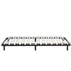 Beliani BASIC - Vrijstaande lattenbodem - Zwart - 90 x 200 cm - Staal