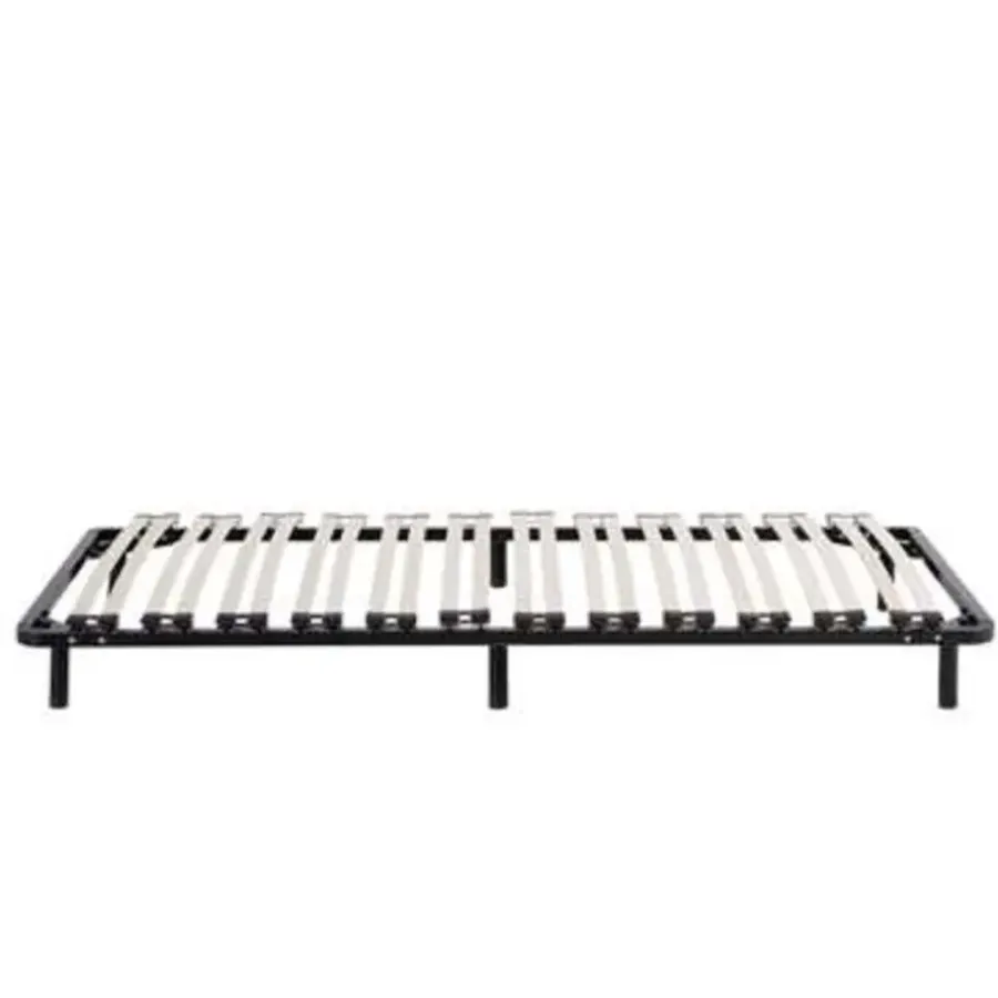 Beliani BASIC - Vrijstaande lattenbodem - Zwart - 90 x 200 cm - Staal