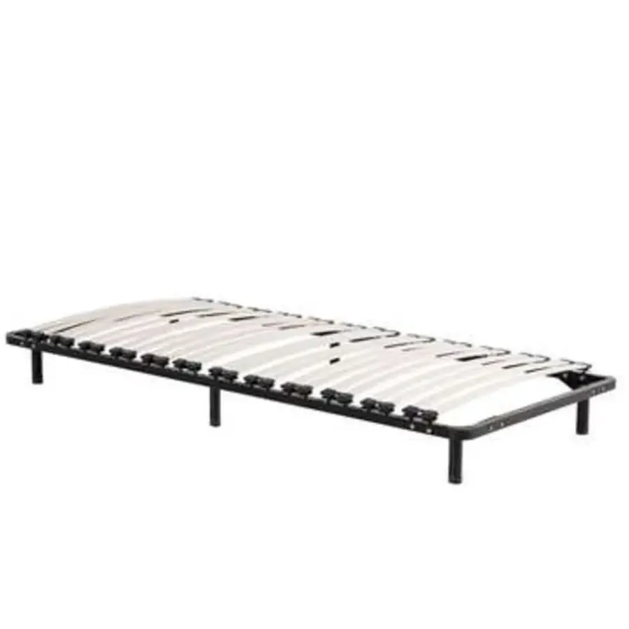 Beliani BASIC - Vrijstaande lattenbodem - Zwart - 90 x 200 cm - Staal