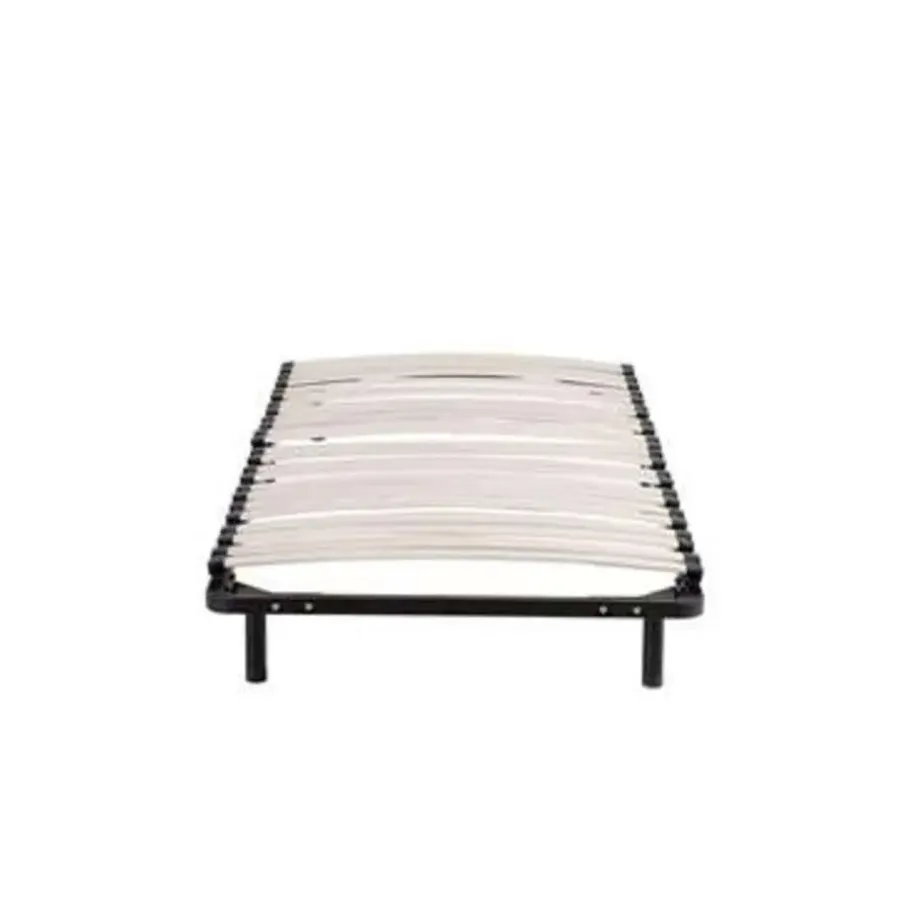 Beliani BASIC - Vrijstaande lattenbodem - Zwart - 90 x 200 cm - Staal