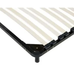 Beliani BASIC - Vrijstaande lattenbodem - Zwart - 90 x 200 cm - Staal