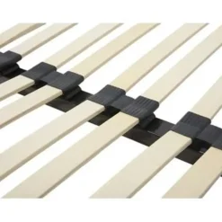 Lattenbodems-Beliani BASIC - Vrijstaande lattenbodem - Zwart - 140 x 200 cm - Staal