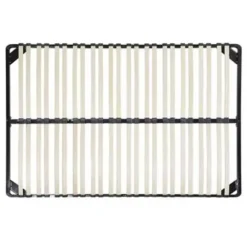 Lattenbodems-Beliani BASIC - Vrijstaande lattenbodem - Zwart - 140 x 200 cm - Staal