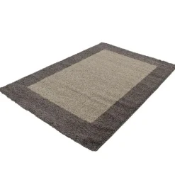 Muratap Basic Shaggy Kader vloerkleed Taupe Hoogpolig - 300x400 CM