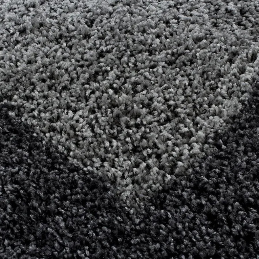 Muratap Basic Shaggy Kader vloerkleed Grijs Hoogpolig - 200x290 CM