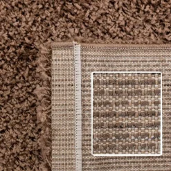 Vloerkleden|Hoogpolige Vloerkleden-Muratap Basic Shaggy vloerkleed Caramel Hoogpolig - 140x200 CM