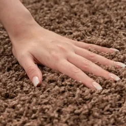 Vloerkleden|Hoogpolige Vloerkleden-Muratap Basic Shaggy vloerkleed Caramel Hoogpolig - 160x230 CM