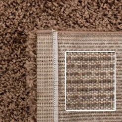 Hoogpolige Vloerkleden-Muratap Basic Shaggy vloerkleed Caramel Hoogpolig - 120x170 CM