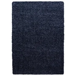 Muratap Basic Shaggy vloerkleed Donker Blauw Hoogpolig - 160x230 CM