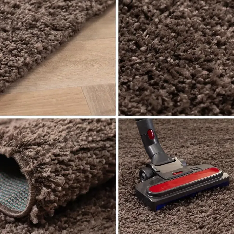 Muratap Basic Shaggy vloerkleed Taupe Hoogpolig - 160x230 CM