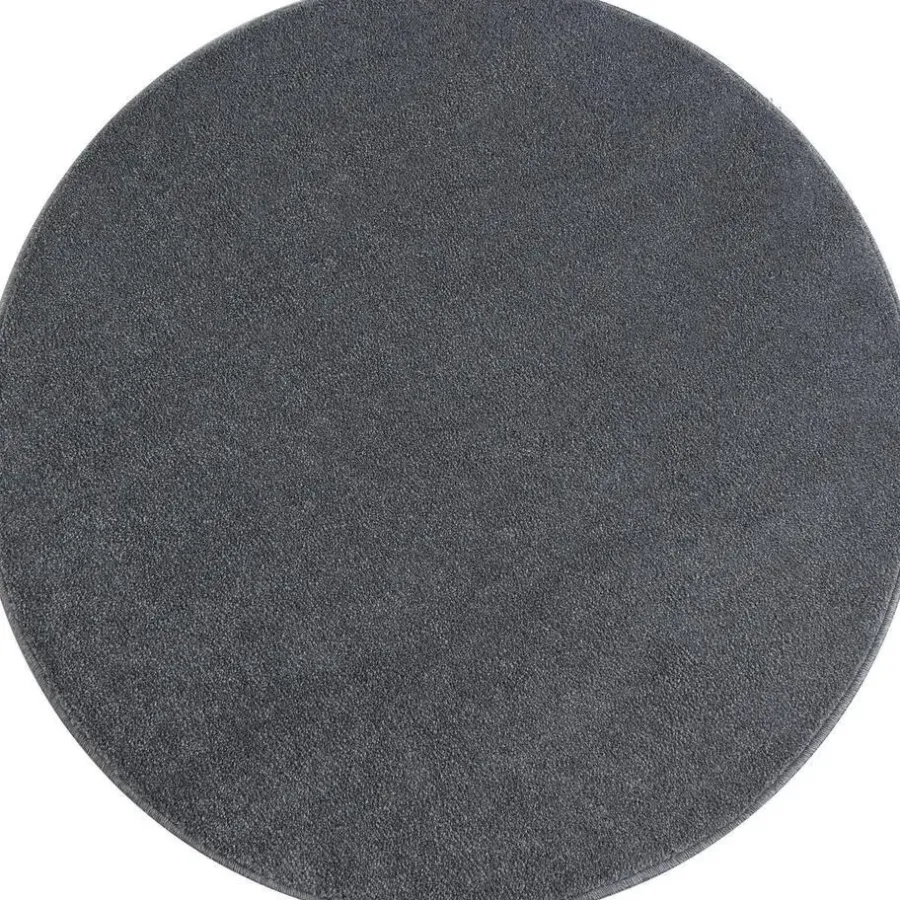 Muratap Basics Effen Rond Vloerkleed Lichtgrijs Laagpolig - 160 CM ROND