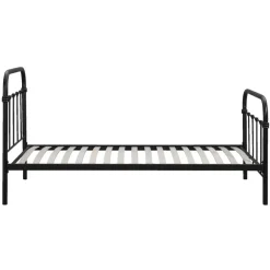 1-Persoons Bedden-Leen Bakker Bed Anne - mat antraciet - 90x200 cm
