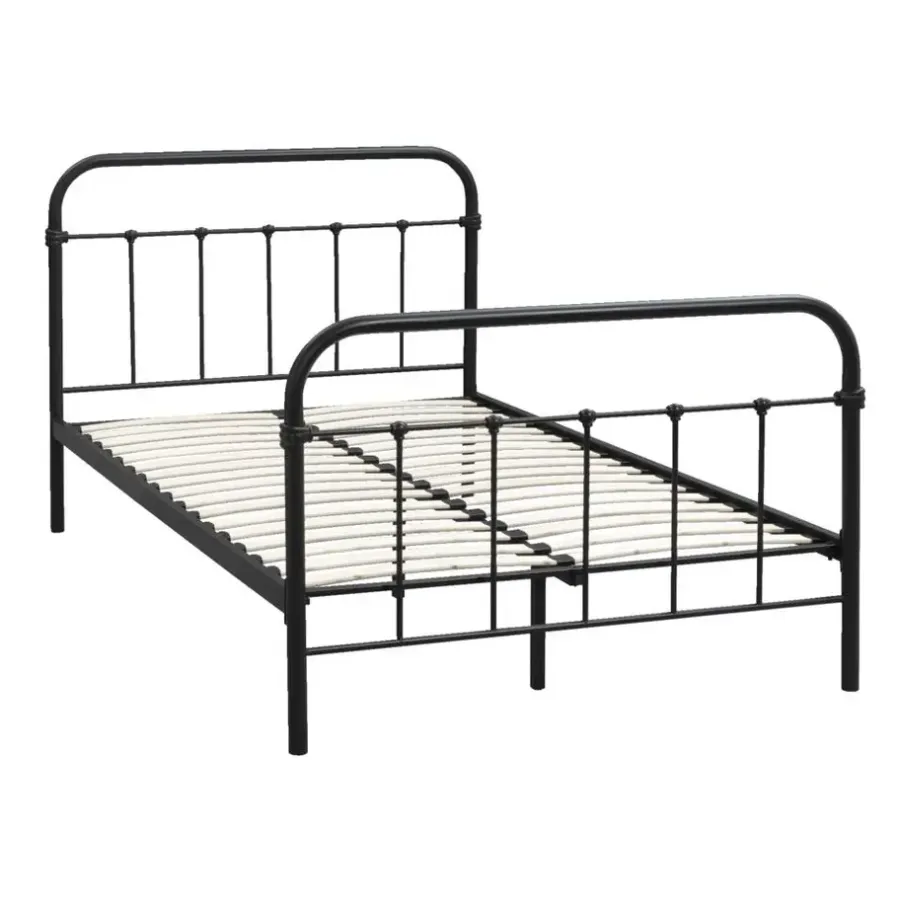 Twijfelaars-Leen Bakker Bed Anne - mat antraciet - 120x200 cm