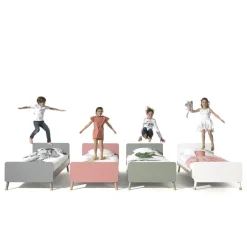 Kinderbedden-Vipack Bed Billy 90x200 - grijs