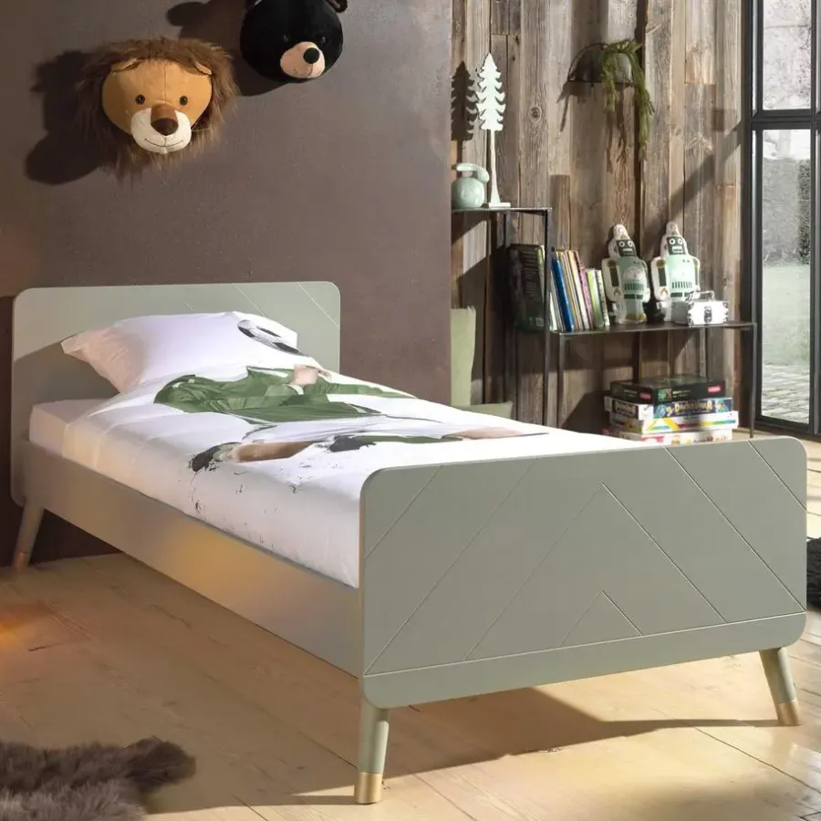Vipack Bed Billy 90x200 - olijfgroen