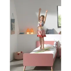 Kinderbedden-Vipack Bed Billy 90x200 - roze