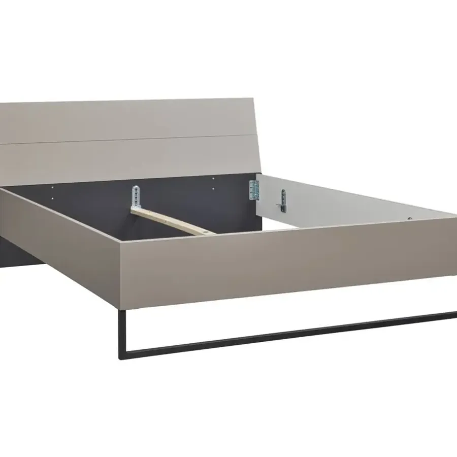 Leen Bakker Bed Dex - greige - 180x200 cm