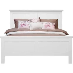 2-Persoons Bedden-Leen Bakker Bed Fleur - wit - 140x200 cm