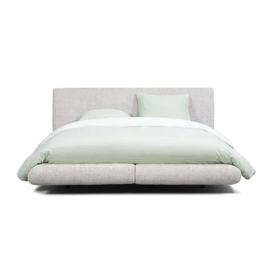 2-Persoons Bedden-Leen Bakker Bed Gio - greige - 160x200 cm