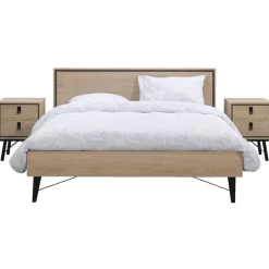 Leen Bakker Bed Kansas - eikenkleur - 180x200 cm