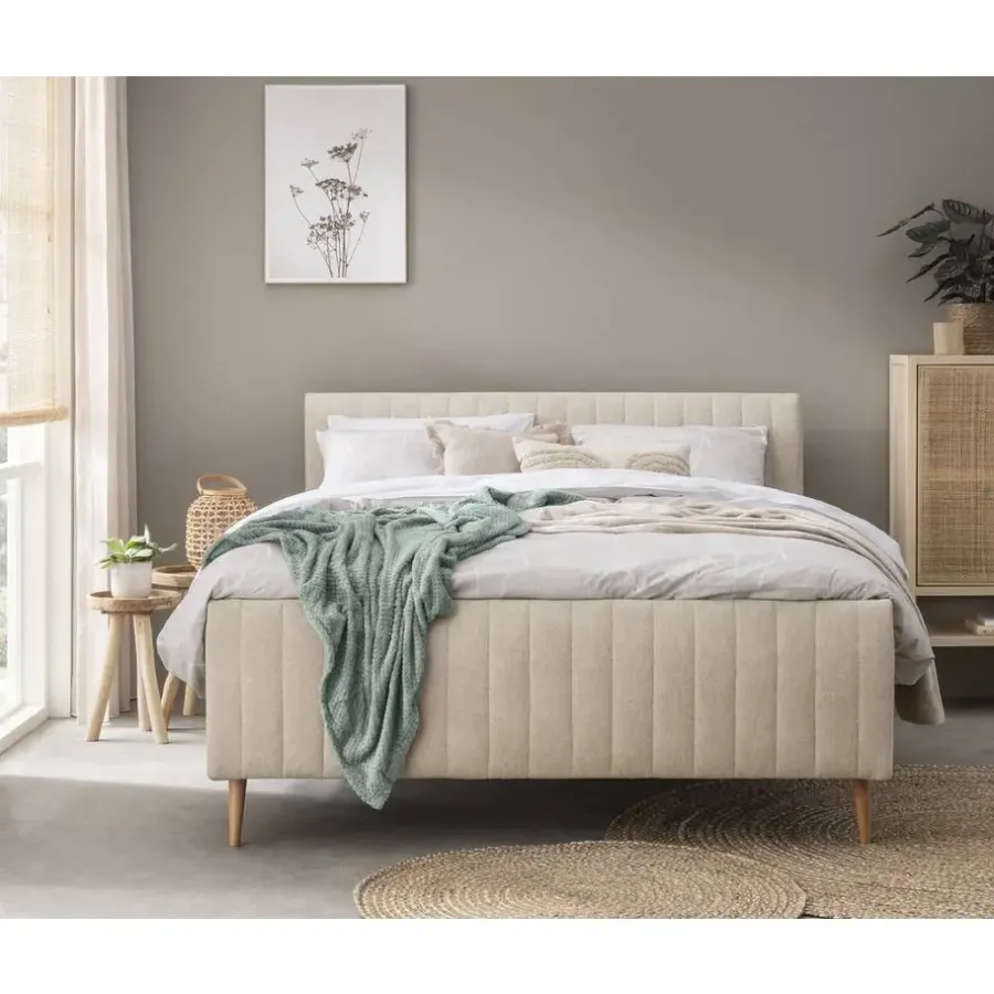 Leen Bakker Bed Lieke - ecru - 140x200 cm