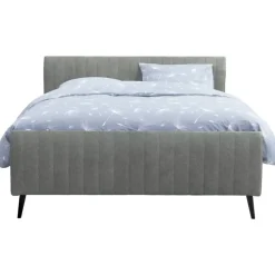 Leen Bakker Bed Lieke - grijs/groen - 160x200 cm