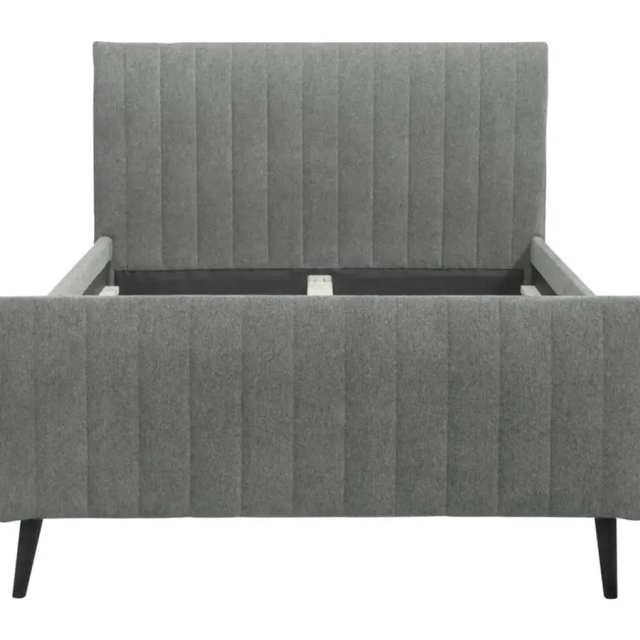 Leen Bakker Bed Lieke - grijs/groen - 120x200 cm