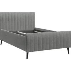 Leen Bakker Bed Lieke - grijs/groen - 120x200 cm