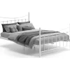 2-Persoons Bedden-Rousseau Bed Liza 140x200 met lattenbodem - wit