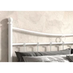 2-Persoons Bedden-Rousseau Bed Liza 140x200 met lattenbodem - wit
