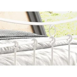 2-Persoons Bedden-Rousseau Bed Liza 140x200 met lattenbodem - wit