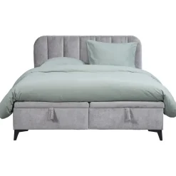 2-Persoons Bedden|Twijfelaars-Leen Bakker Bed Lizz met opbergruimte - grijs - 140x200 cm