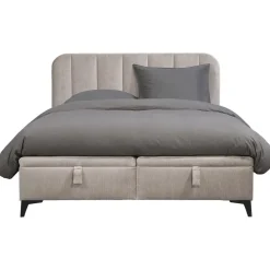 2-Persoons Bedden-Leen Bakker Bed Lizz met opbergruimte - greige - 180x200 cm