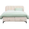 Leen Bakker Bed Lizz met opbergruimte - ecru - 180x200 cm