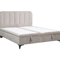 2-Persoons Bedden-Leen Bakker Bed Lizz met opbergruimte - greige - 160x200 cm