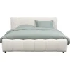 Leen Bakker Bed Maudy met opbergruimte - ecru - 140x200 cm