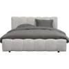 Leen Bakker Bed Maudy met opbergruimte - lichtgrijs - 140x200 cm