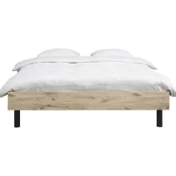 Leen Bakker Bed Nova - eikenkleur - 140x200 cm