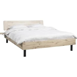 Leen Bakker Bed Nova - eikenkleur - 140x200 cm