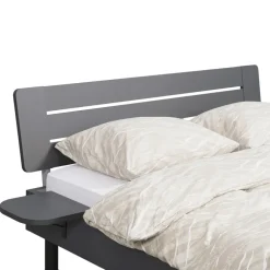 2-Persoons Bedden-Leen Bakker Bed Nova - grafietkleur - 160x200 cm