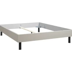 Leen Bakker Bed Nova - kiezelkleur - 140x200 cm