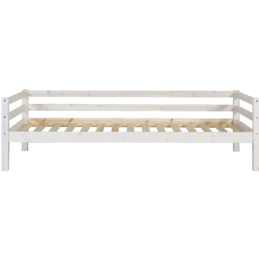1-Persoons Bedden-Leen Bakker Bed Ties - whitewash - 90x200 cm