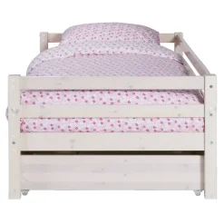 Leen Bakker Bed Ties met bedlade - whitewash - 90x200 cm