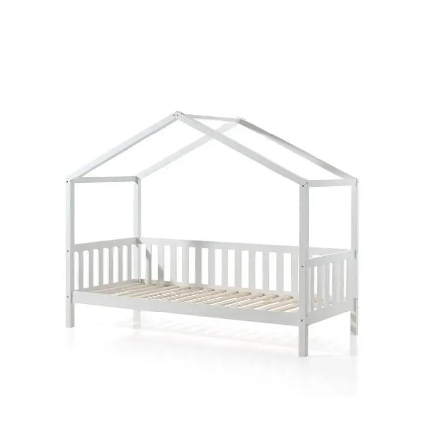 Kinderbedden-Vipack Bedhuisje Dallas 2 90x200 - wit
