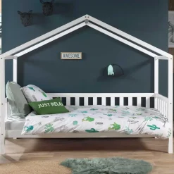 Kinderbedden-Vipack Bedhuisje Dallas 2 90x200 - wit